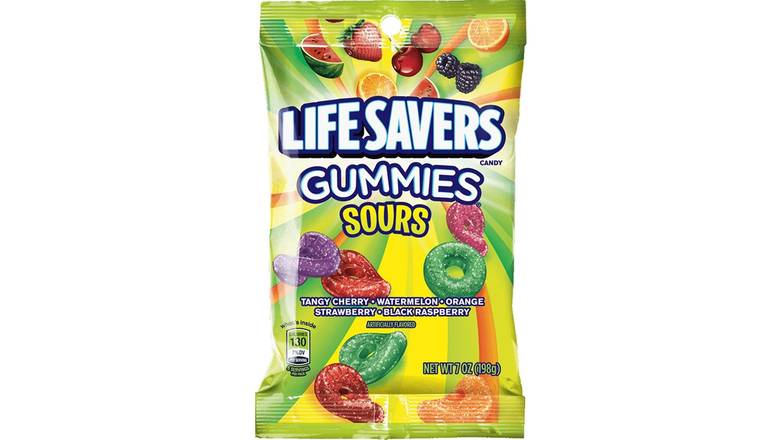 Order Life Savers Sours Gummies Candy Bag food online from Exxon Constant Friendship store, Abingdon on bringmethat.com