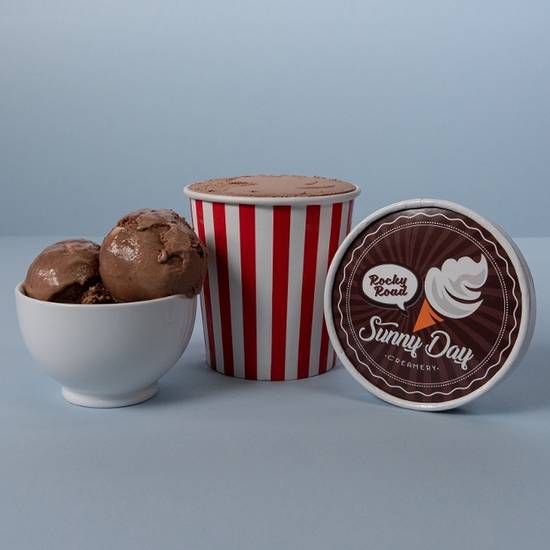 Order Sunny Day Rocky Road Ice Cream (Pint) food online from Pizzeria Bravo store, Los Angeles on bringmethat.com