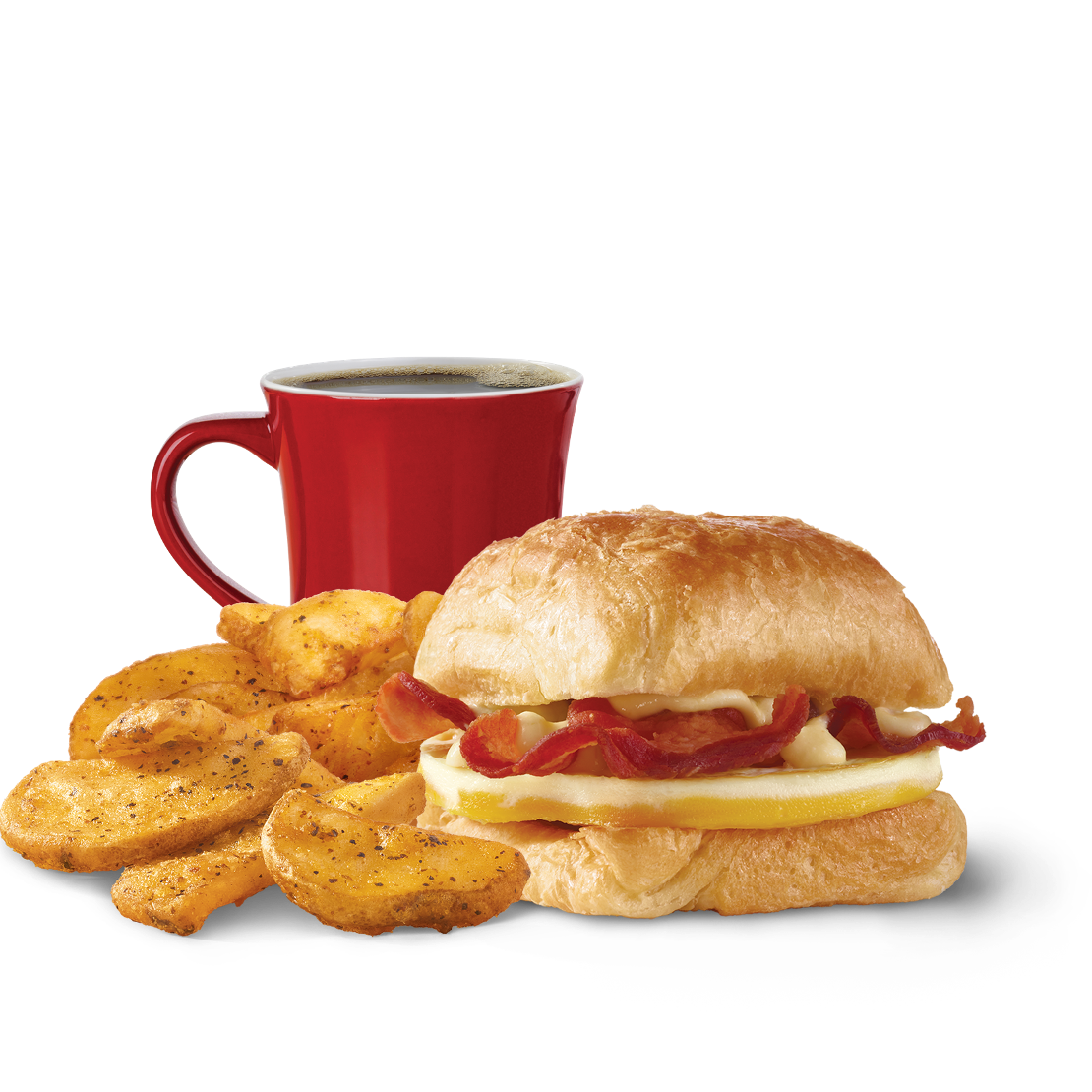 Order Bacon, Egg & Swiss Croissant Combo food online from Wendy store, Corona on bringmethat.com