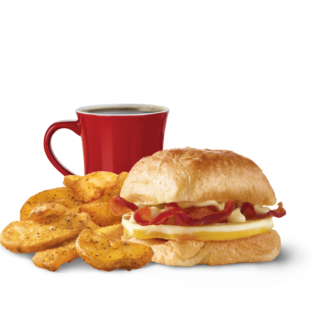 Order Bacon, Egg & Swiss Croissant Combo food online from Wendy store, Akron on bringmethat.com