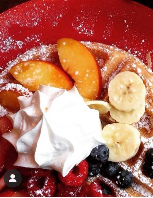 Order All Fruit Waffle food online from City Coffeehouse & Creperie store, Clayton on bringmethat.com