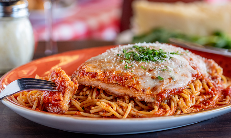 Order Chicken Parmesan food online from New York Pizzeria store, Pearland on bringmethat.com