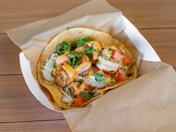 Order Grilled Shrimp Taco food online from Fish Dish store, Burbank on bringmethat.com