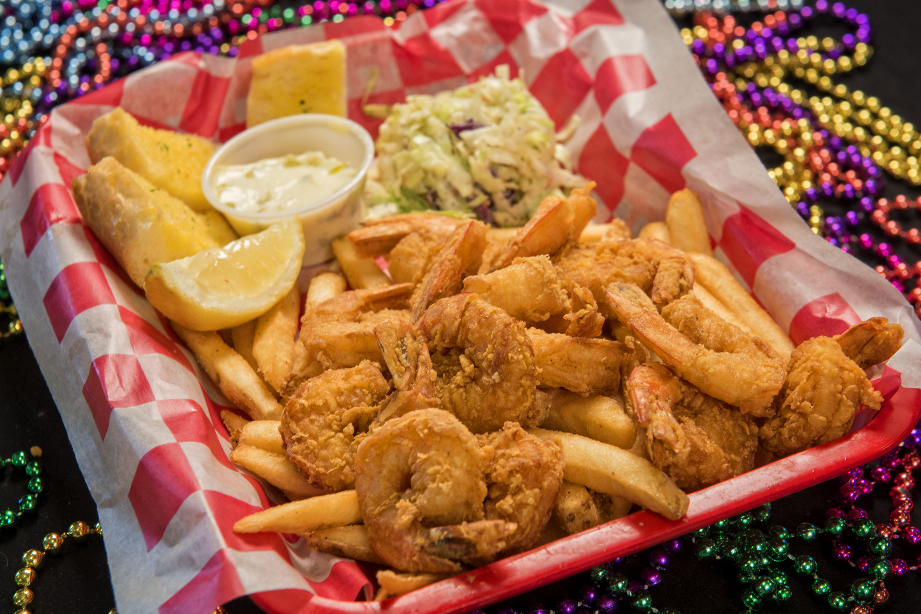 Order Fried Shrimp Plate food online from The Lost Cajun store, Fort Collins on bringmethat.com