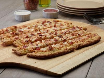 Order Cheesy Bacon Bread - Appetizer food online from Chicago Pizza With A Twist store, Clovis on bringmethat.com