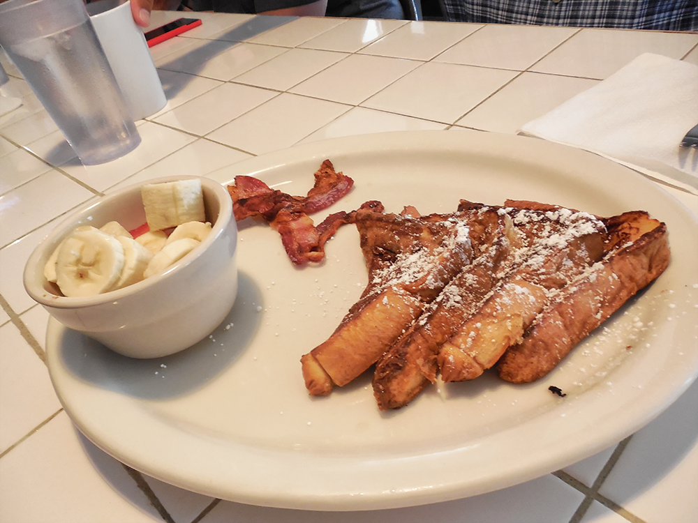 Order Texas French Toast food online from The Hut Diner store, San Antonio on bringmethat.com