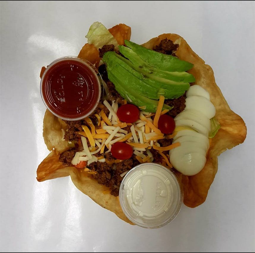 Order Taco Salad - Large food online from Supreme Pizza & Grill store, Lumberton on bringmethat.com