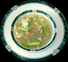 Order S8. Crab Meat Asparagus Soup food online from 88 Chinese & Sushi Sherman Oaks store, Van Nuys on bringmethat.com