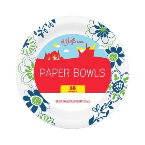 Order 24/7 Life Paper Bowls 18 Count food online from 7-Eleven store, Denver on bringmethat.com
