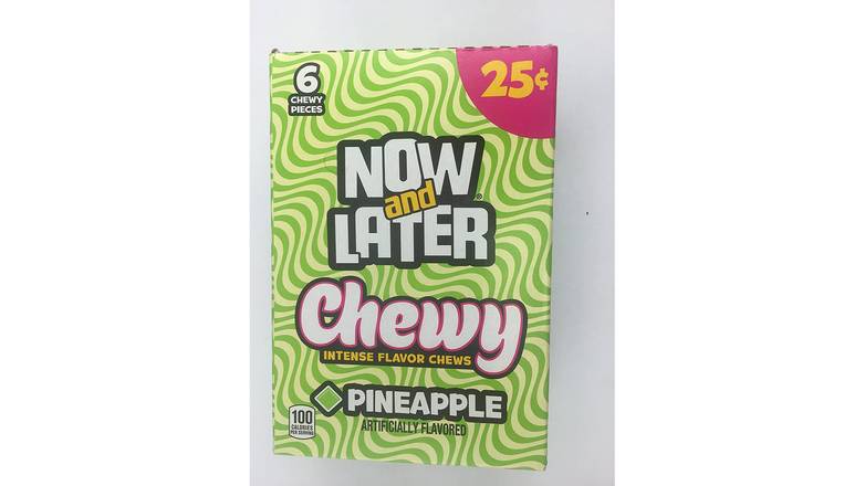 Order Now And Later, Original Pineapple Taffy Chews Candy 0.93 oz food online from Valero Food Mart store, Murrayville on bringmethat.com