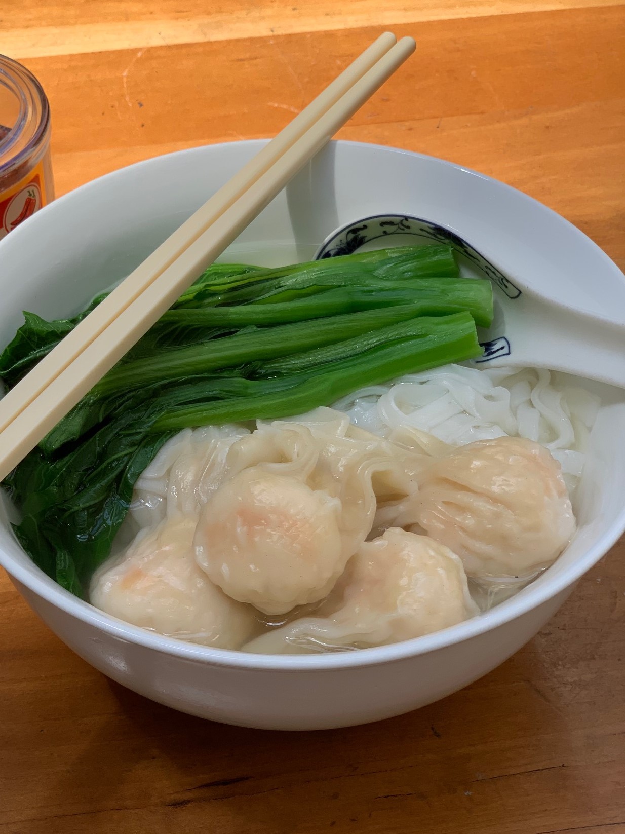 Order Rice Noodle Soup with Shrimp Wontons food online from Yank Sing store, San Francisco on bringmethat.com