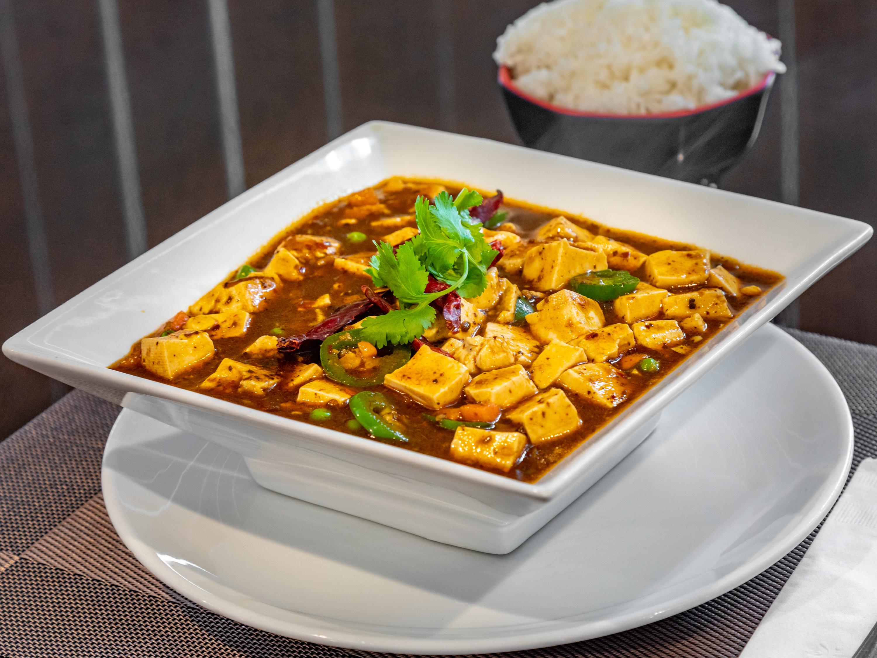Order S21. Mapo Tofu WITH PORK food online from Asian Harbor store, Indianapolis on bringmethat.com