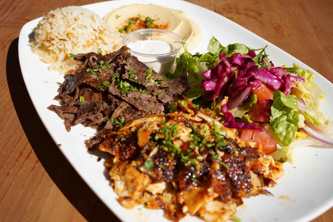 Order Combo Gyros Plate food online from Pasha Mediterranean store, Redwood City on bringmethat.com