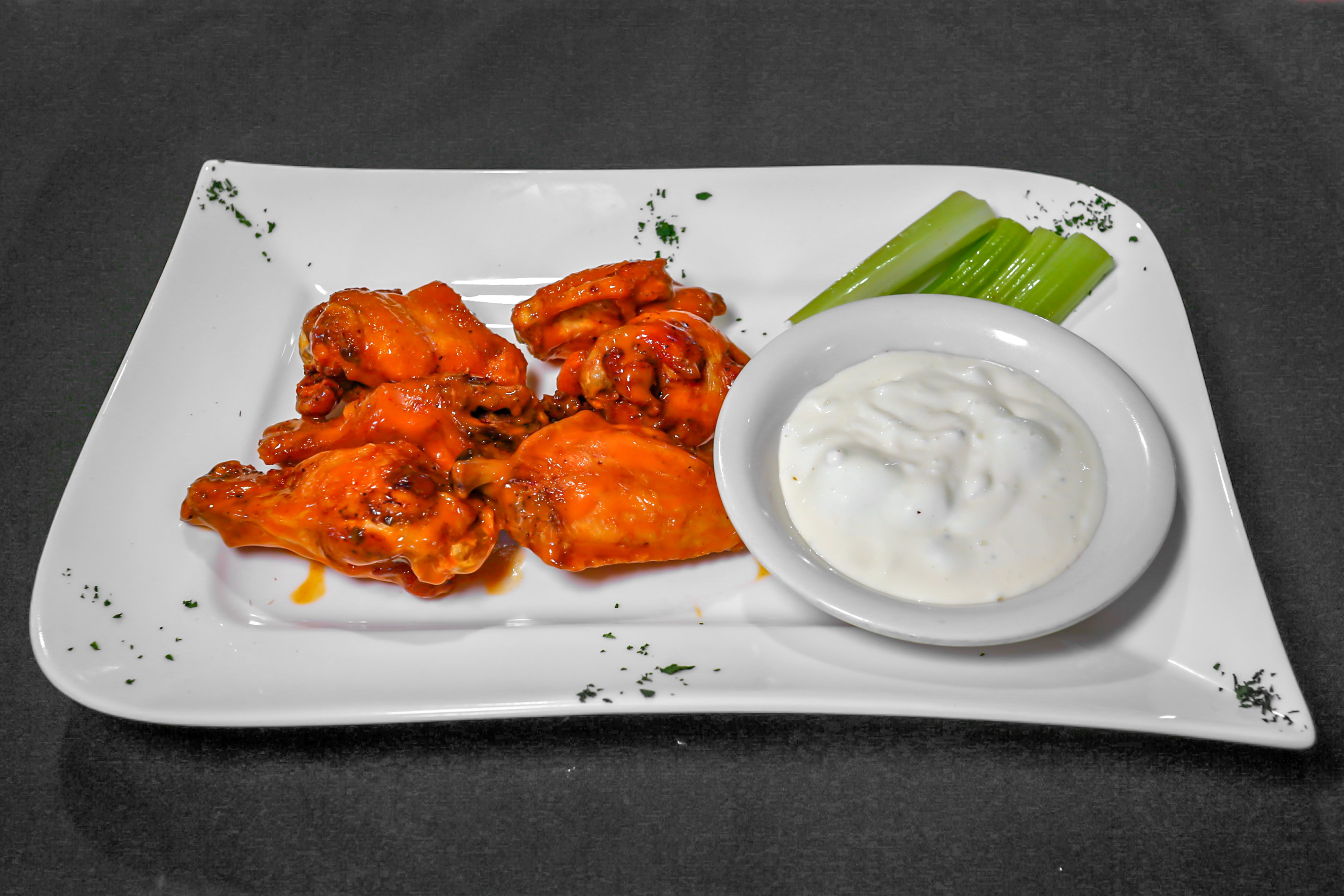 Order Chicken Wings - 6 Pieces food online from Limeport Deli & Cafe store, Coopersburg on bringmethat.com
