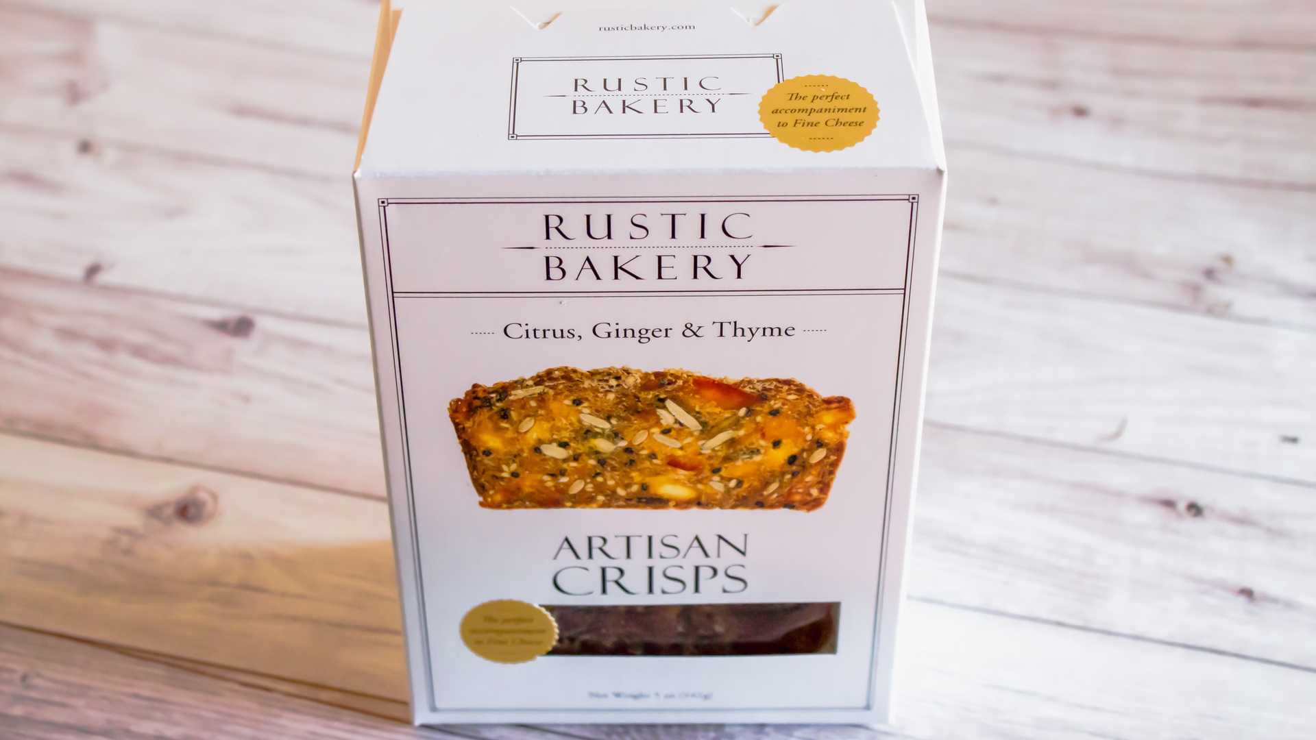 Order Citrus, Ginger, and Thyme Artisan Crisps food online from Rustic Bakery store, Novato on bringmethat.com
