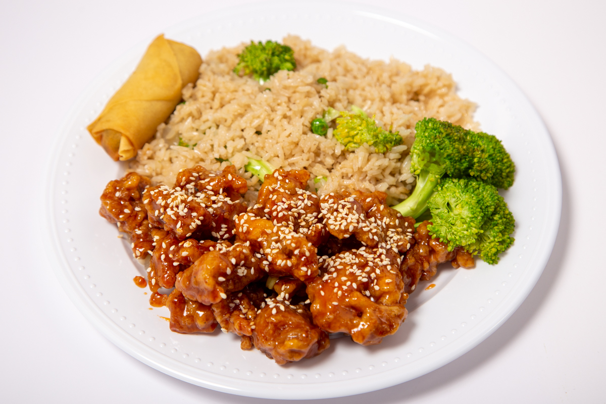 Order Sesame Chicken Lunch Special food online from Mings Garden store, San Jose on bringmethat.com