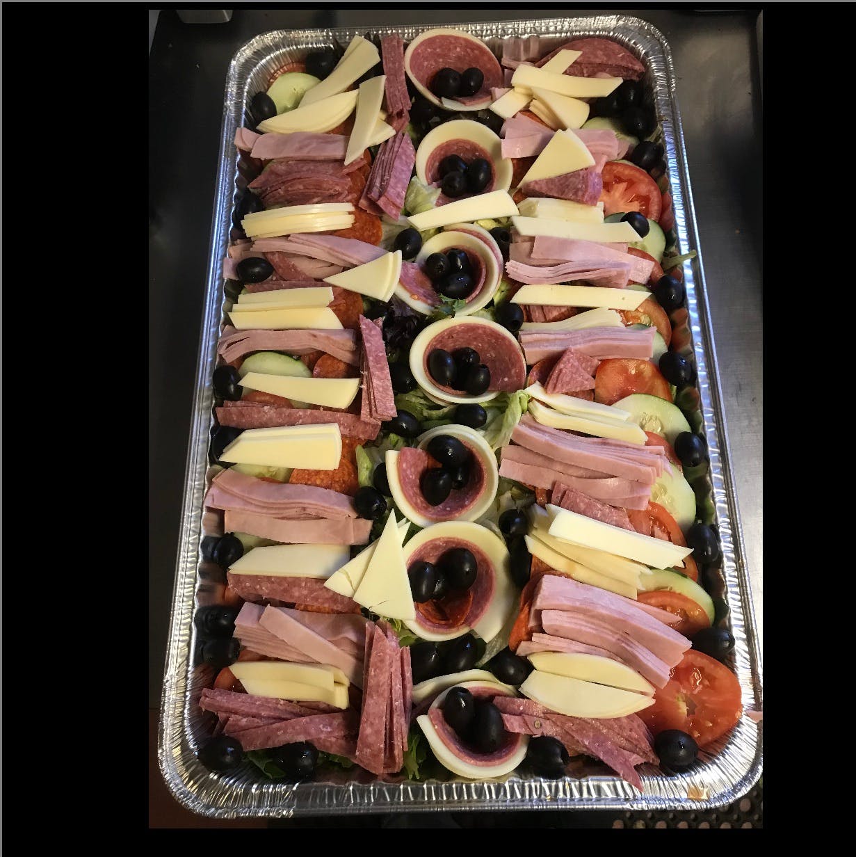 Order Cold Antipasto Salad Catering - Small Tray (Serves 8-10 People) food online from Anthony Restaurant store, Torrington on bringmethat.com