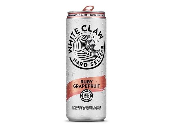 Order White Claw Ruby Grapefruit Hard Seltzer - 6x 12oz Cans food online from Booze & Brews Liquor store, Burbank on bringmethat.com