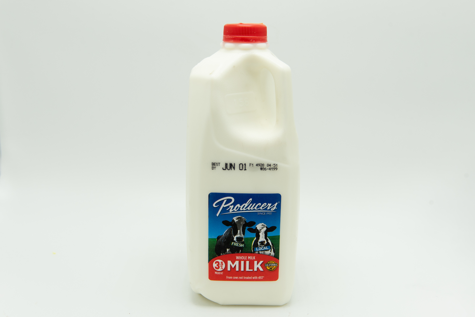 Order producer's whole Milk , half gallon  food online from Sandpiper Liquors store, Summerland on bringmethat.com