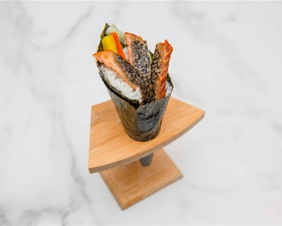 Order Salmon Skin Hand Roll food online from Mika Sushi store, Portland on bringmethat.com