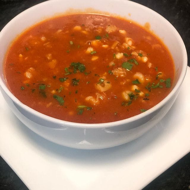 Order Seafood Soup - 16 oz. food online from Cafe Amici store, South Brunswick on bringmethat.com