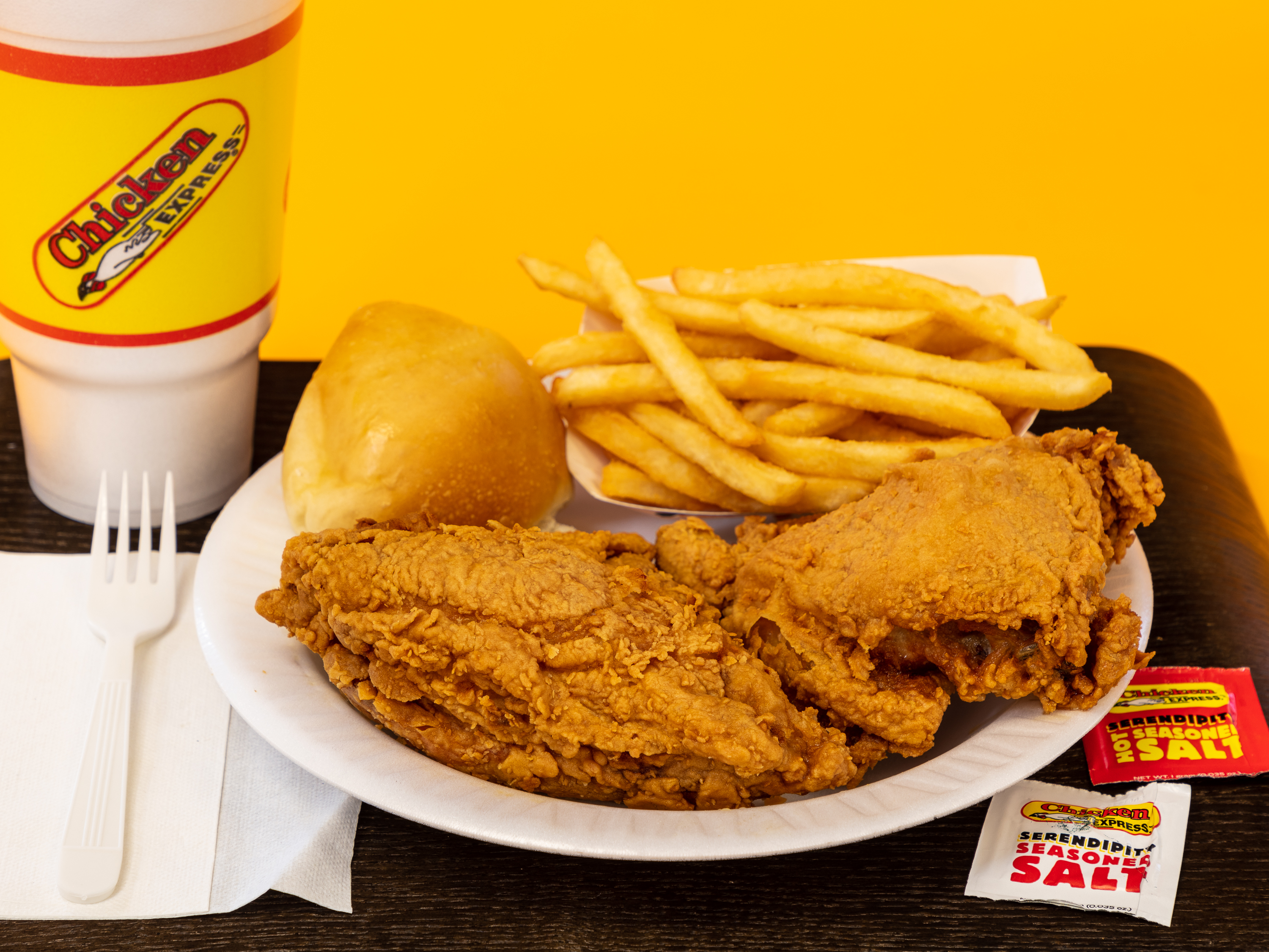 Order 2PC Chicken Combo food online from Chicken Express store, Highland Village on bringmethat.com