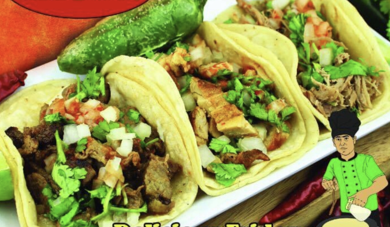 Order 4 tacos de pastor y can soda food online from Chef Ladis Mexican Restaurant store, Pico Rivera on bringmethat.com