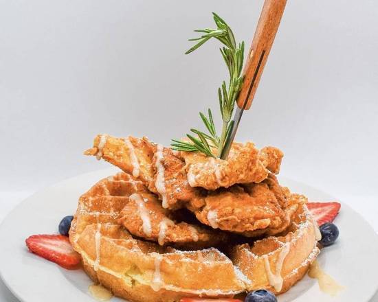 Order Chicken & Waffle food online from Eggcellence Cafe store, Pearland on bringmethat.com