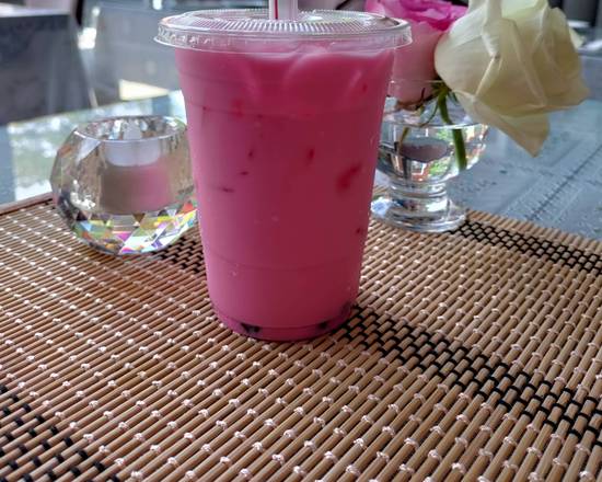 Order Pink Milk with Boba food online from Bangkok Thai Express Restaurant store, San Rafael on bringmethat.com