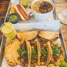 Order Tacos food online from Taqueria El Sol De Mexico store, Houston on bringmethat.com