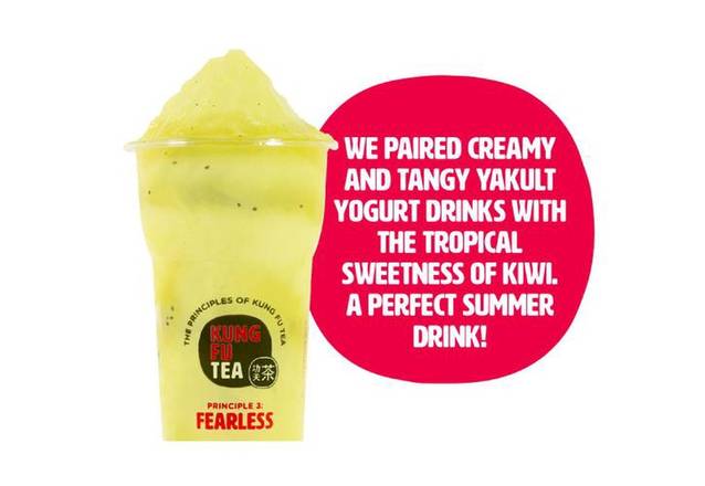 Order Kiwi Yogurt Slush food online from Kung Fu Tea store, Temecula on bringmethat.com