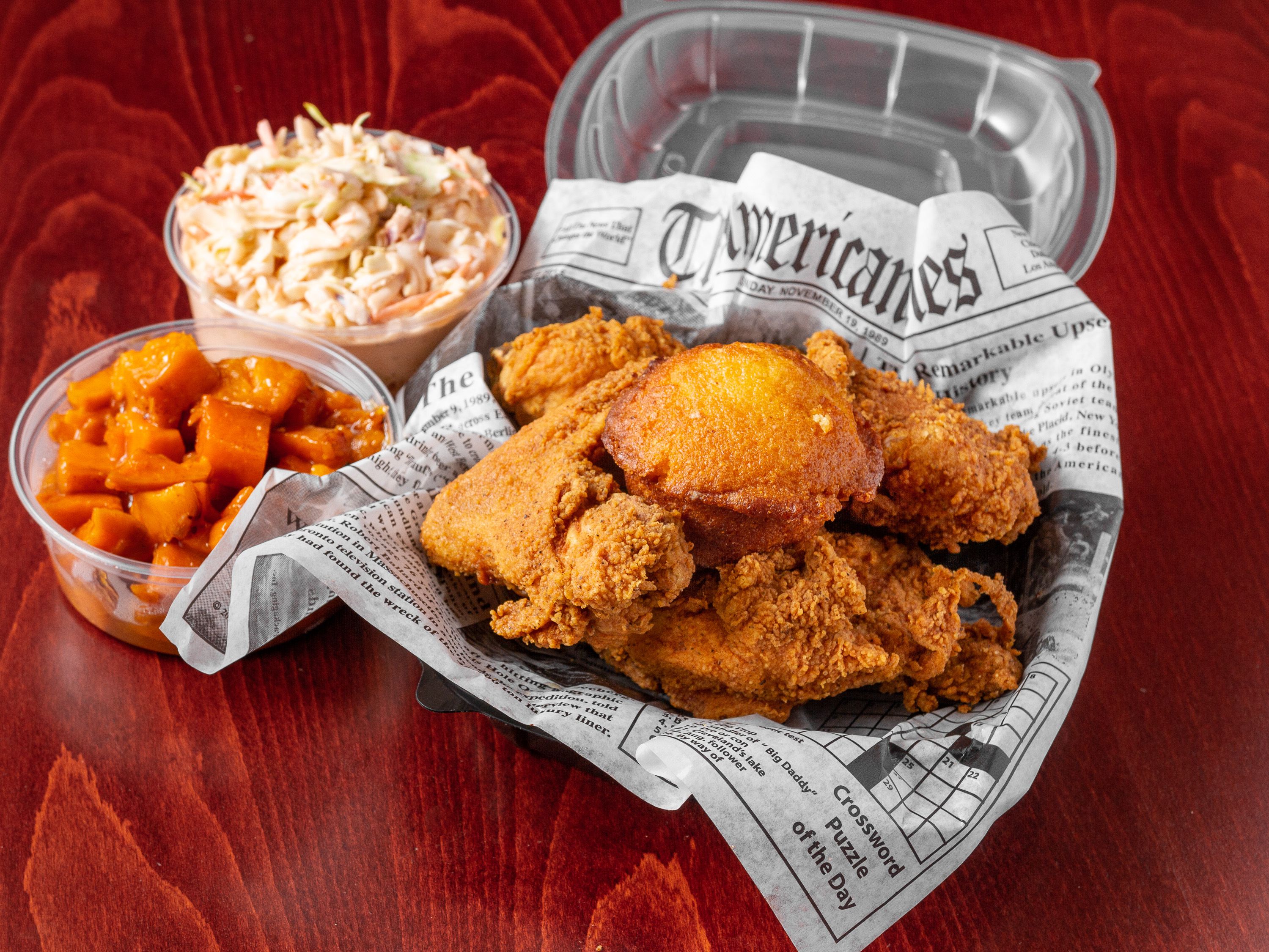 Order Classic Pressure Fried Chicken Dinner - 2pc food online from Chick N Friends store, Columbia on bringmethat.com
