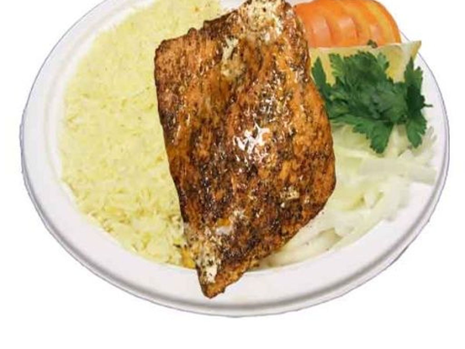 Order SALMON PLATE food online from Olives Mediterranean Grill store, Phoenix on bringmethat.com