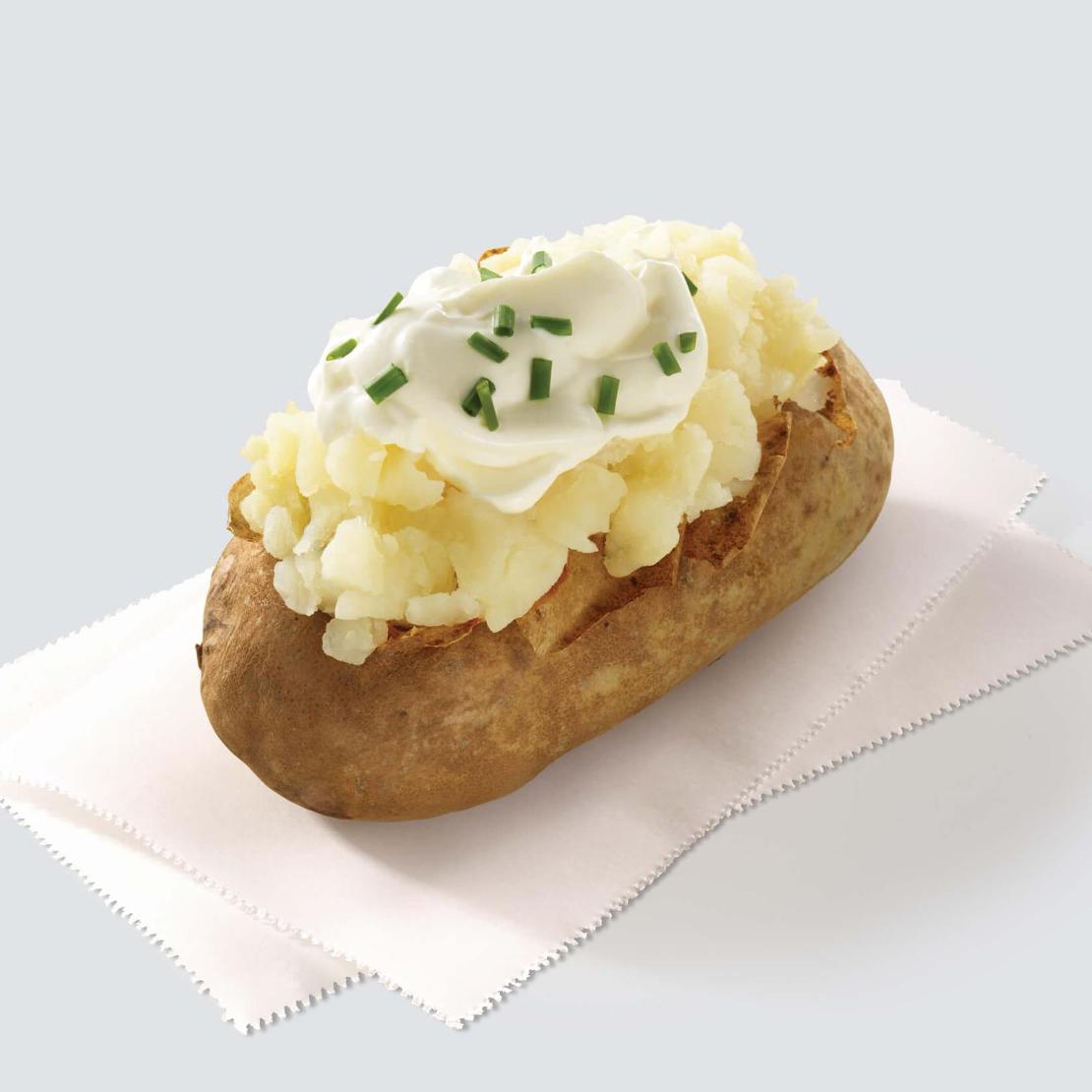 order online - Sour Cream and Chive Baked Potato from Wendy's on bringmethat.com