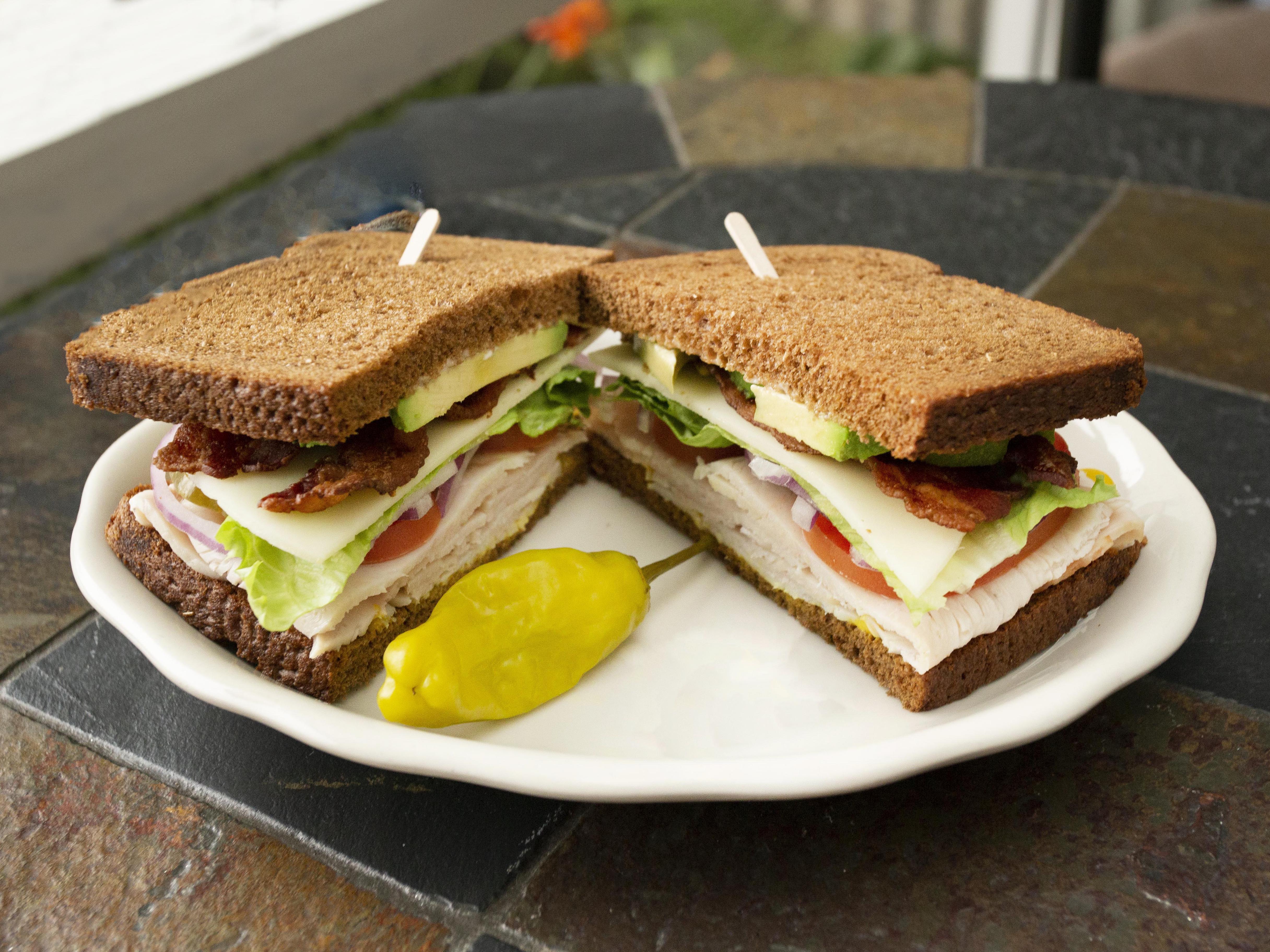Order T.B.A. Sandwich food online from RiverCrust Deli store, Riverside on bringmethat.com