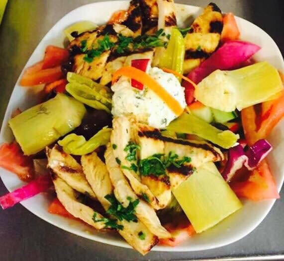 Order Greek Salad food online from Mr. falafel store, Brooklyn on bringmethat.com