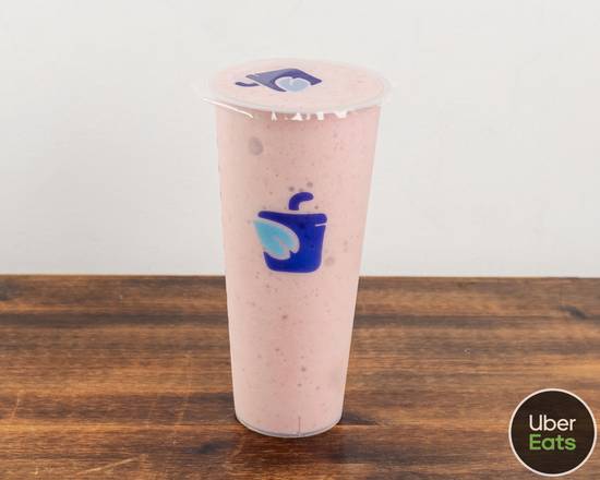 Order Strawberry Jewel Smoothie (24 oz) food online from @Boba store, Sea Cliff on bringmethat.com