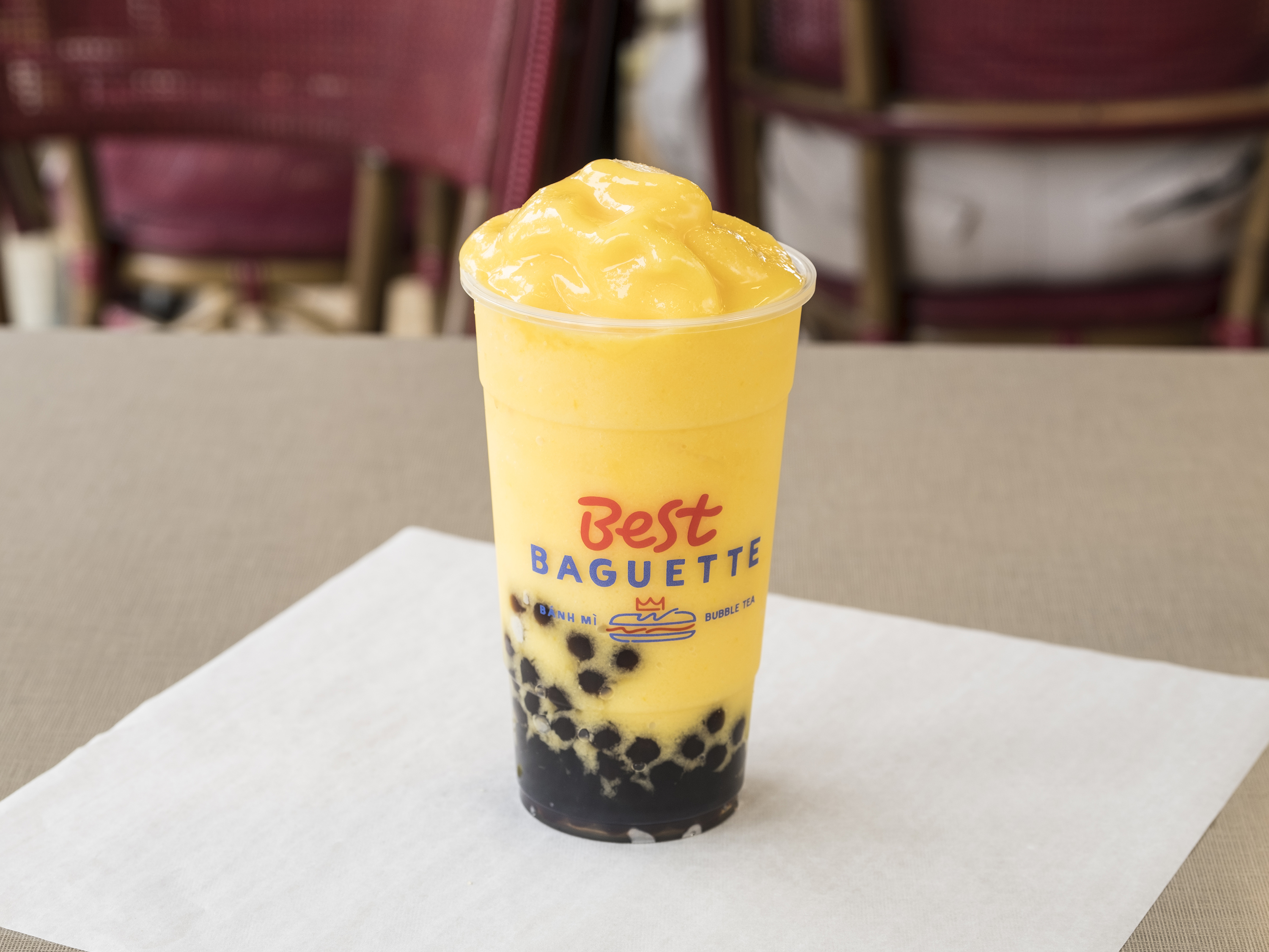 Order Mango Bubble Tea food online from Best Baguette store, Beaverton on bringmethat.com