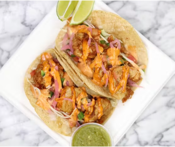 Order Shrimp Taco food online from Cevicheria Coco Loco store, Des Plaines on bringmethat.com