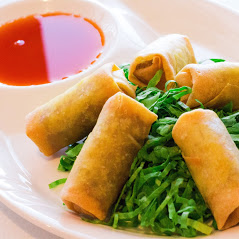 Order 5 Piece Vegetable Spring Rolls food online from Seoul Garden store, Raleigh on bringmethat.com