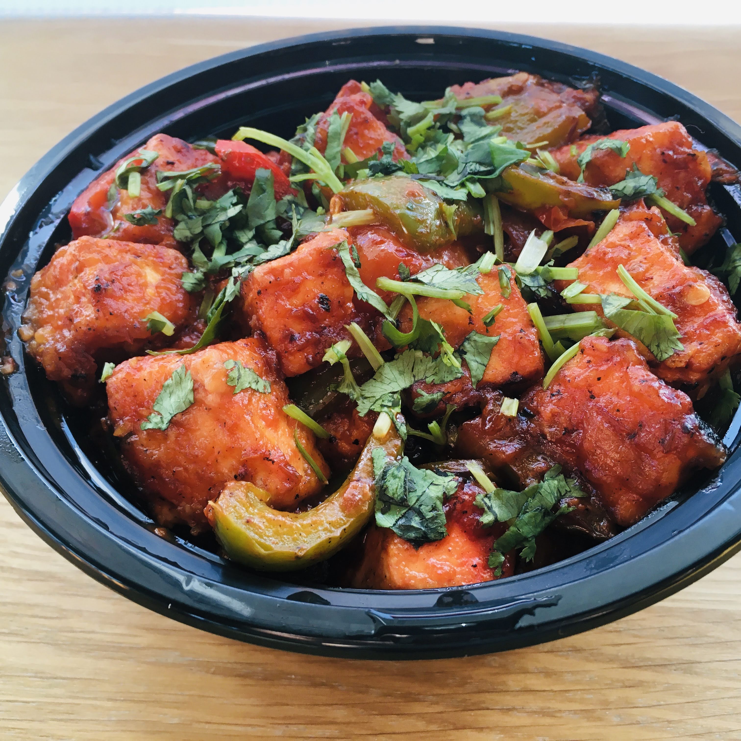 Order Chilli Paneer food online from Manchurian Indian Cuisine store, West Sacramento on bringmethat.com