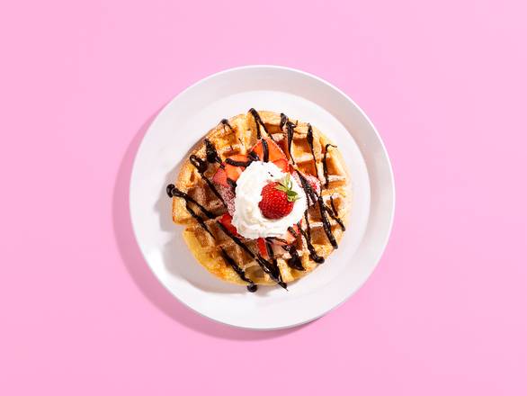Order Strawberry Chocolate Waffle food online from Wanna Waffle store, Lakewood on bringmethat.com