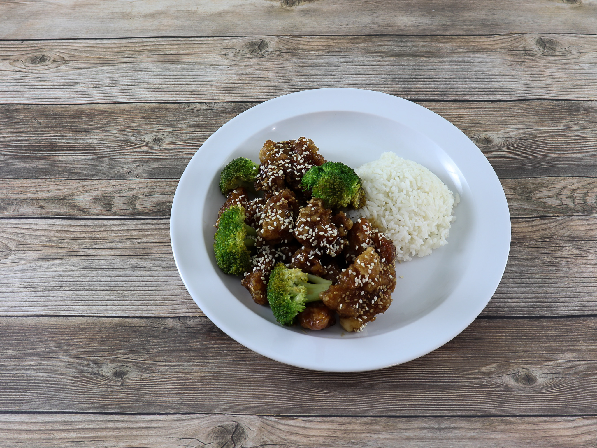 Order S17. Sesame Chicken food online from Double Dragon Chinese Restaurant store, Lombard on bringmethat.com