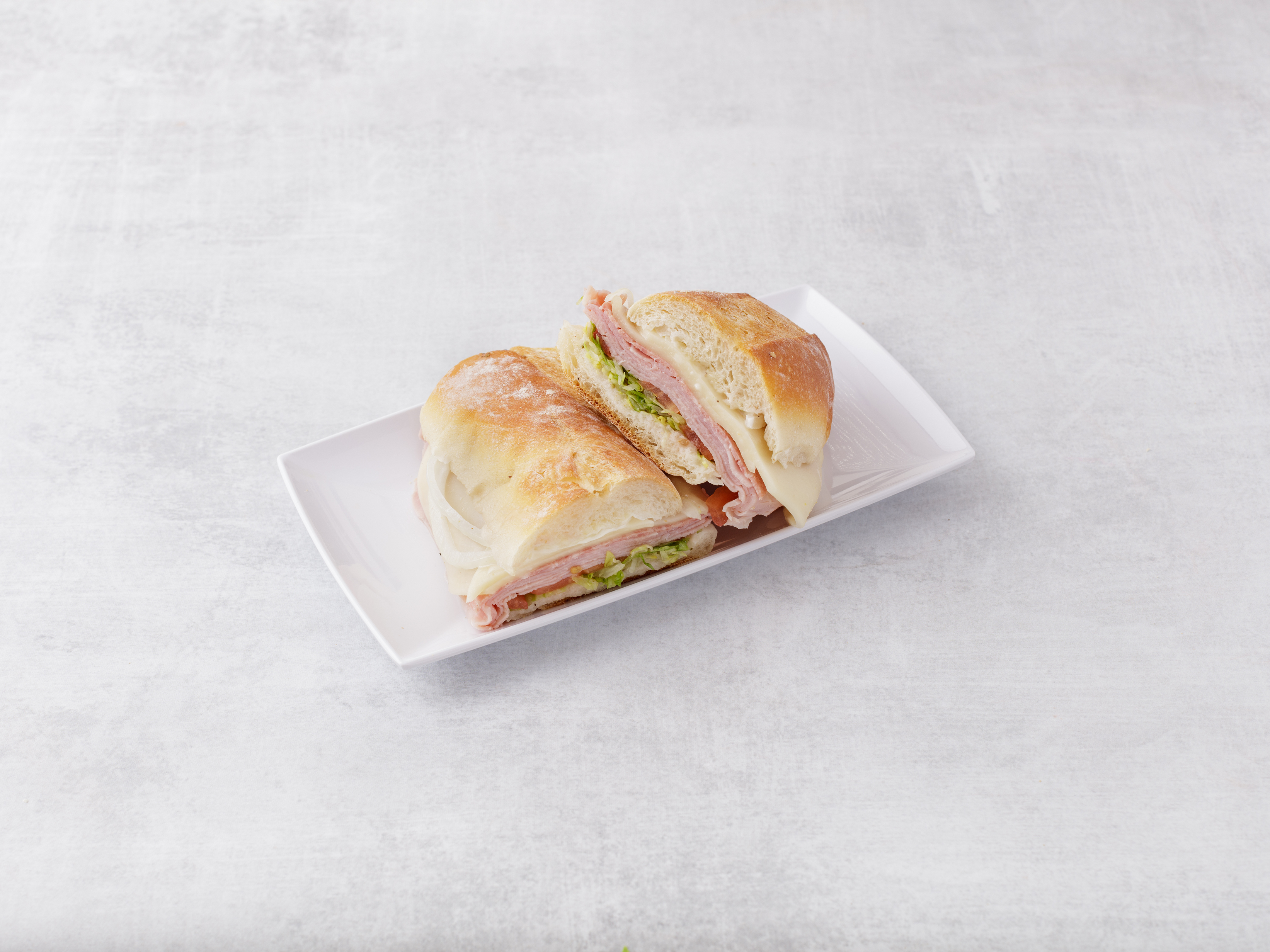 Order 1. Ham, Salami and Cheese Sandwich food online from Zizza Bakery Deli store, Florham Park on bringmethat.com