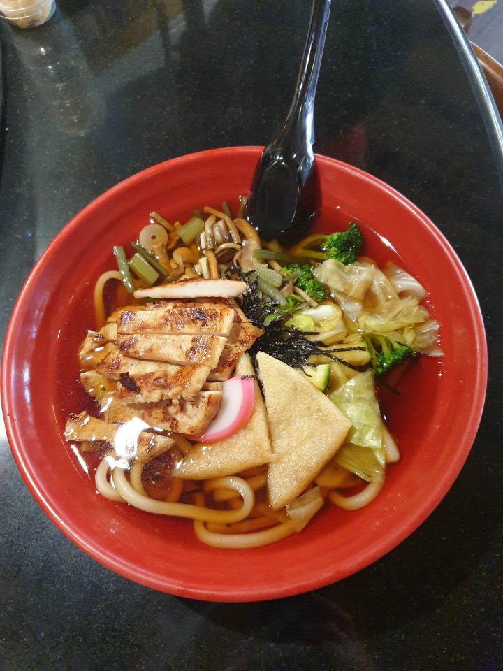 Order Chicken Udon food online from Kiku Sushi store, Los Angeles on bringmethat.com