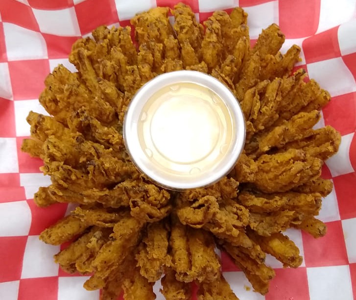 Order BLOOMING ONION food online from Carnival Cafe store, Owensboro on bringmethat.com