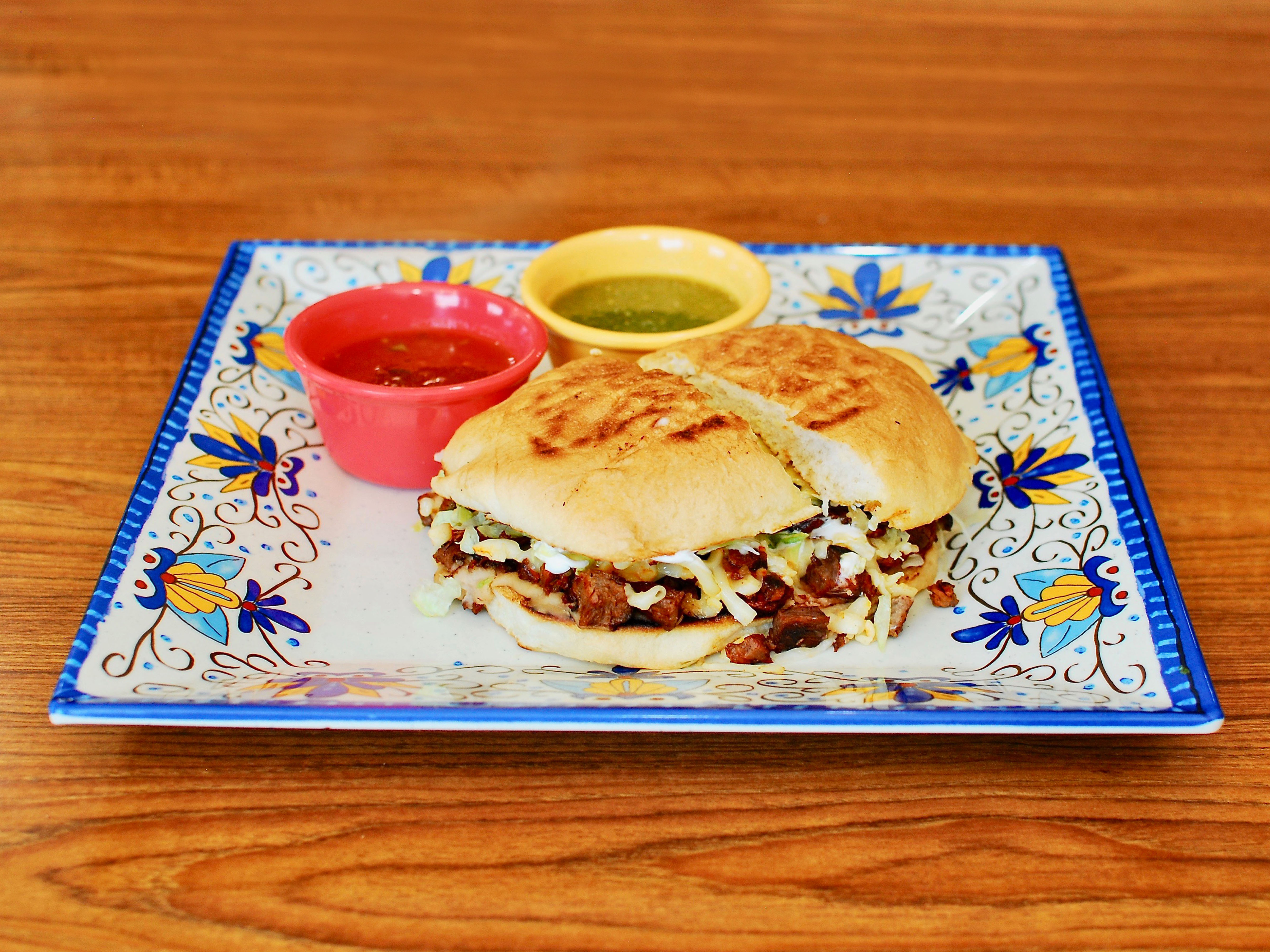 Order Carne Asada Torta food online from Meson Del Taco Express store, Chicago on bringmethat.com