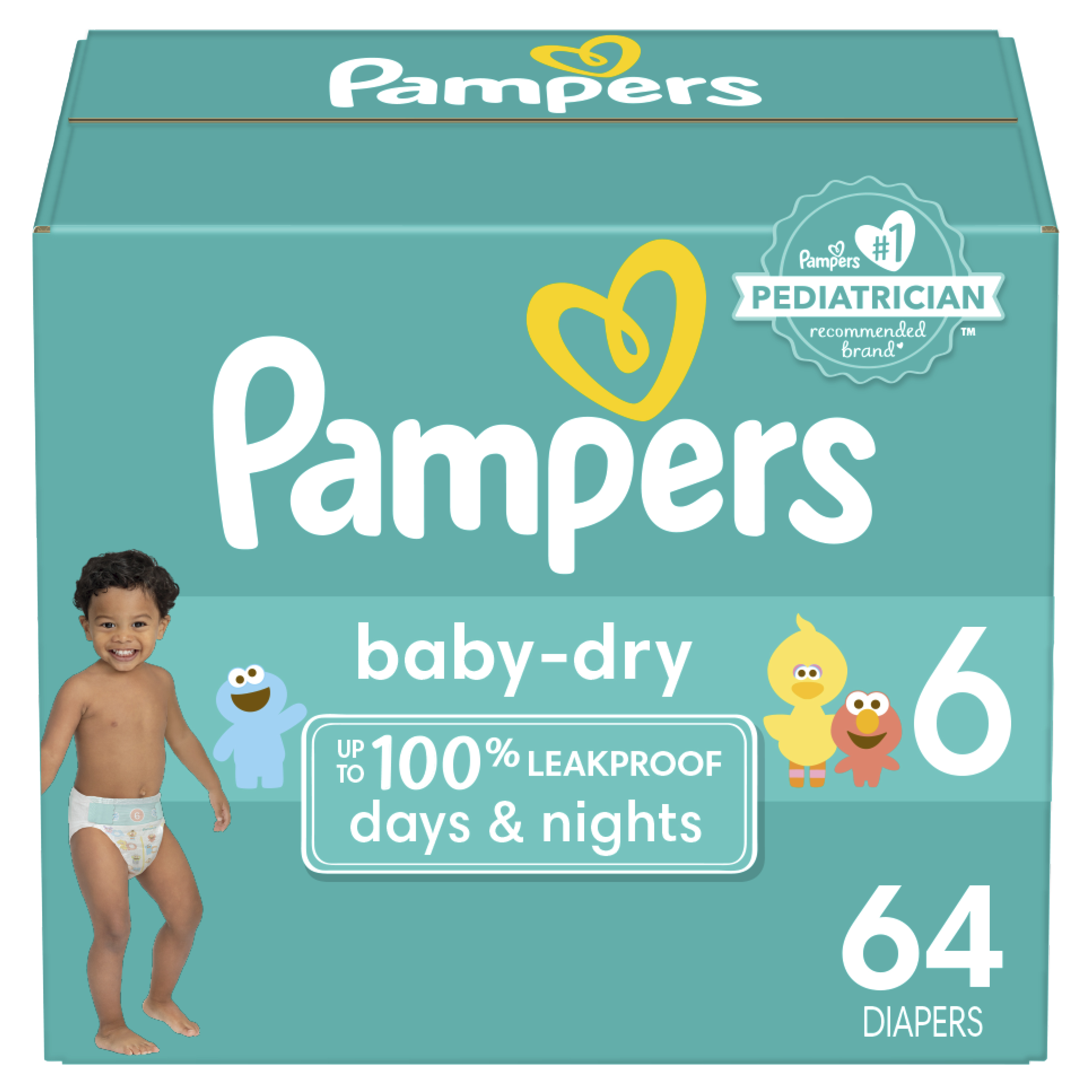 Order Pampers Baby-Dry Diapers - Size 6, 64 ct food online from Rite Aid store, READING on bringmethat.com