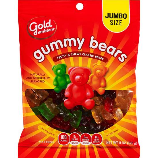 Order Gold Emblem Gummy Bears, Jumbo Size, 11 OZ food online from Cvs store, MONTEZUMA on bringmethat.com