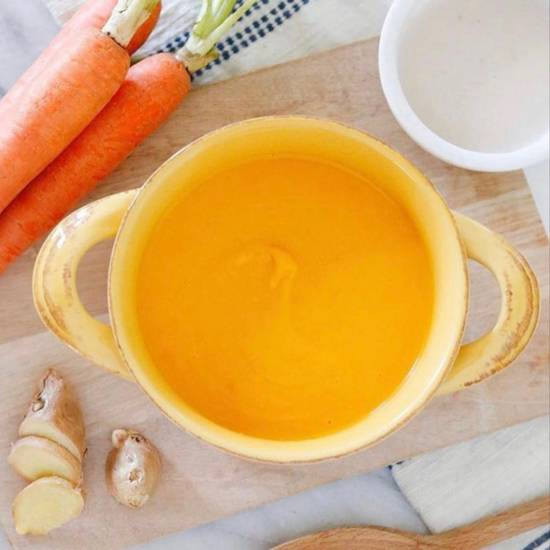 Order Carrot Ginger w/ Coconut Milk food online from Sole Soups store, Agoura Hills on bringmethat.com
